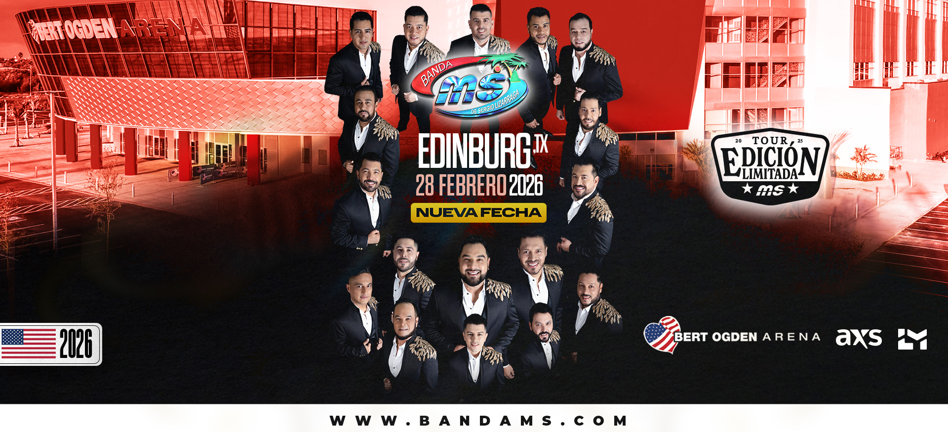 Banda MS 2026 | February 28, 2026 | Bert Ogden Arena | Edinburg, TX