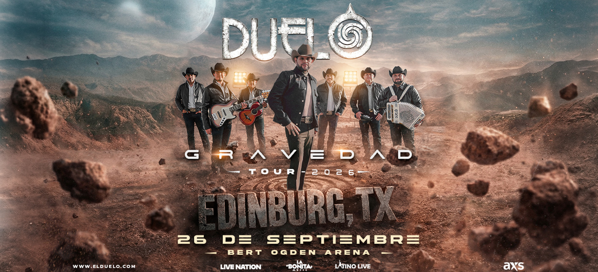 Grupo Duelo Gravedad Tour 2026 | September 26 2026 | Bert Ogden Arena