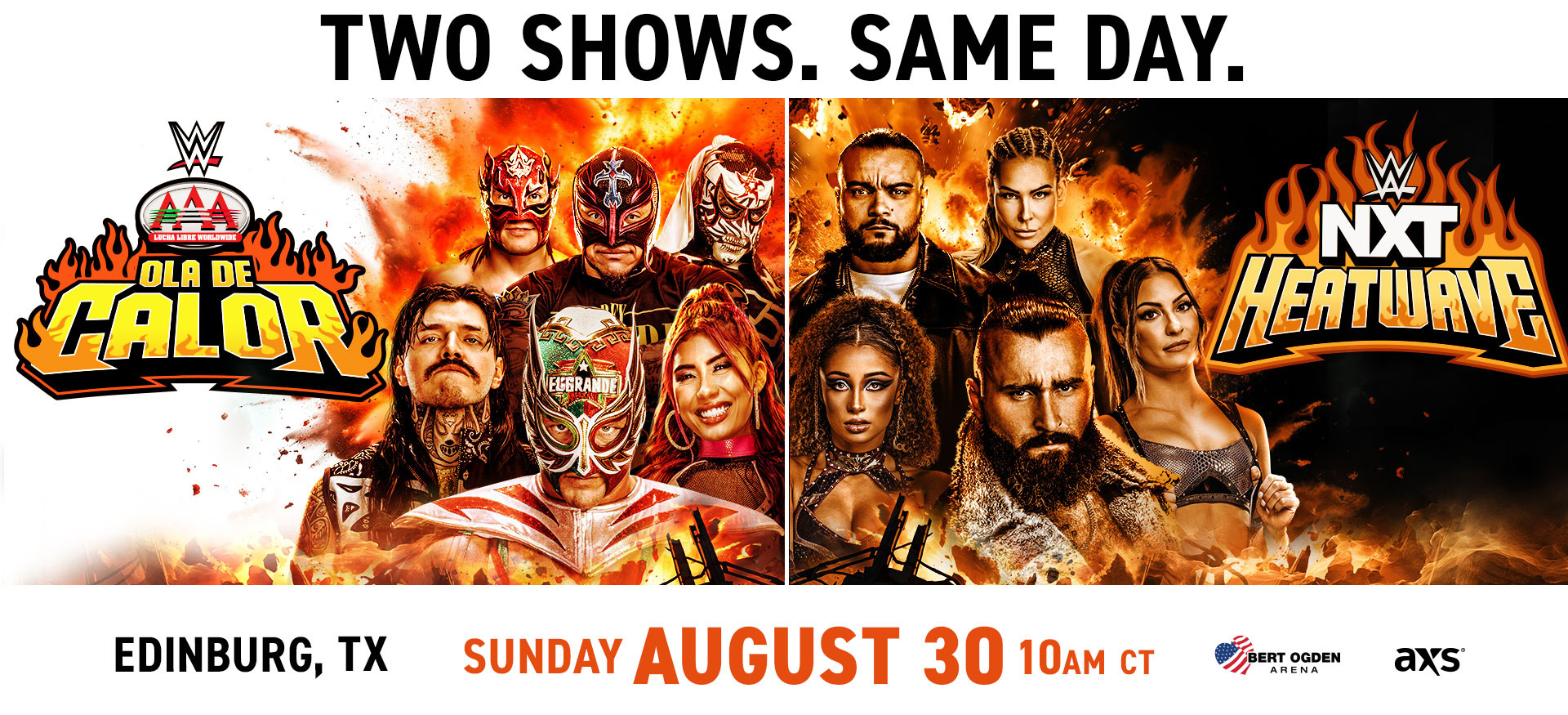 WWE 2026 | Lucha Libre Worldwide | NXT Heatwave | Sunday August 30 10am CT