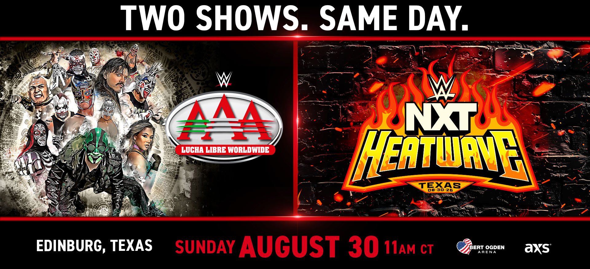 WWE 2026 | Lucha Libre Worldwide | NXT Heatwave | Sunday August 30 11am CT